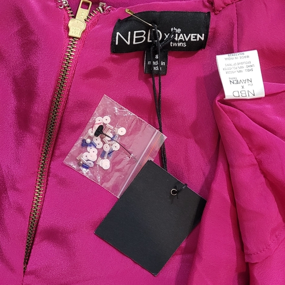 NWT Revolve NBD X Haven Pink Cocktail Beaded Mini Dress sz S - Picture 13 of 16